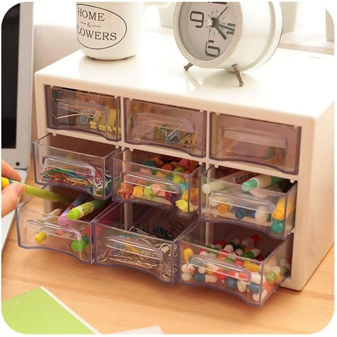 9 Drawers Multipurpose Rectangular Storage Container Box