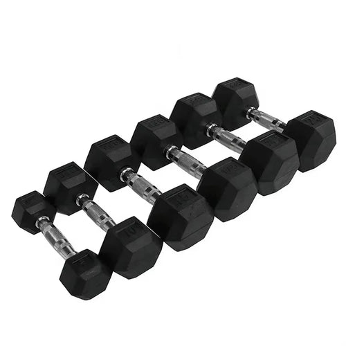 1-10Kg Hex Dumbbell Custom Heavy Solid Cast Iron Fitness Free Weights Hex Dumbbells for Home Use