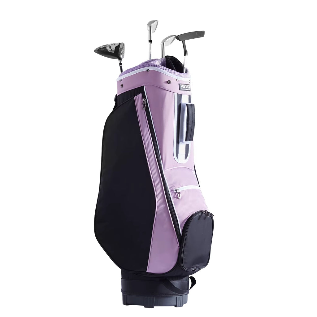 Golf Cart Bag with 14 Way Organizer Divider Top, 36” Multiple Pockets Premium Cart Bag, Durable Golf Bags with Handles